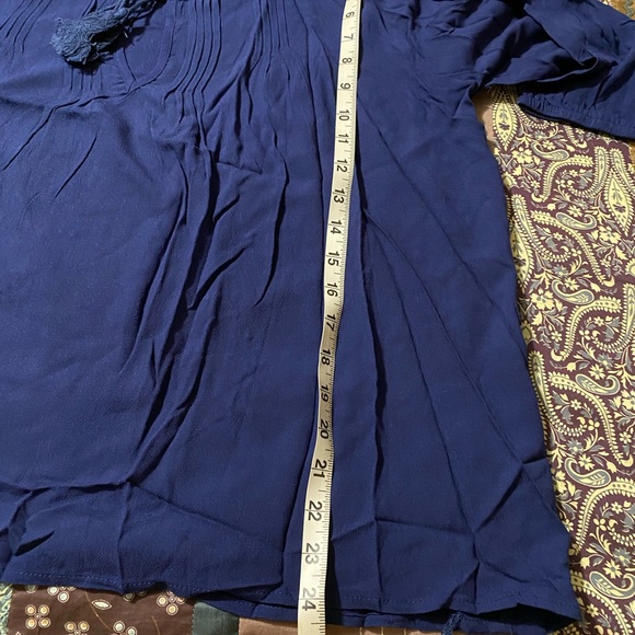 🥰ONE LEFT XL flattering  Boho pintuck blouse. - Picture 3 of 5